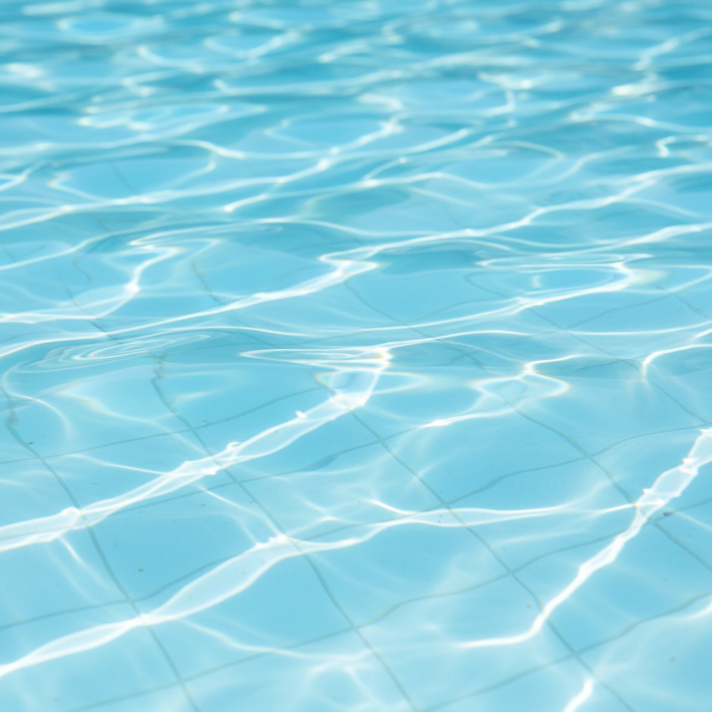 Beautiful crystal clear swimming pool water